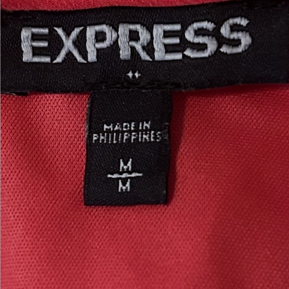 Express Women’s  Pink Swing Slip Mini Beaded Dress Gauzy Spaghetti Straps Sz M - Picture 11 of 11